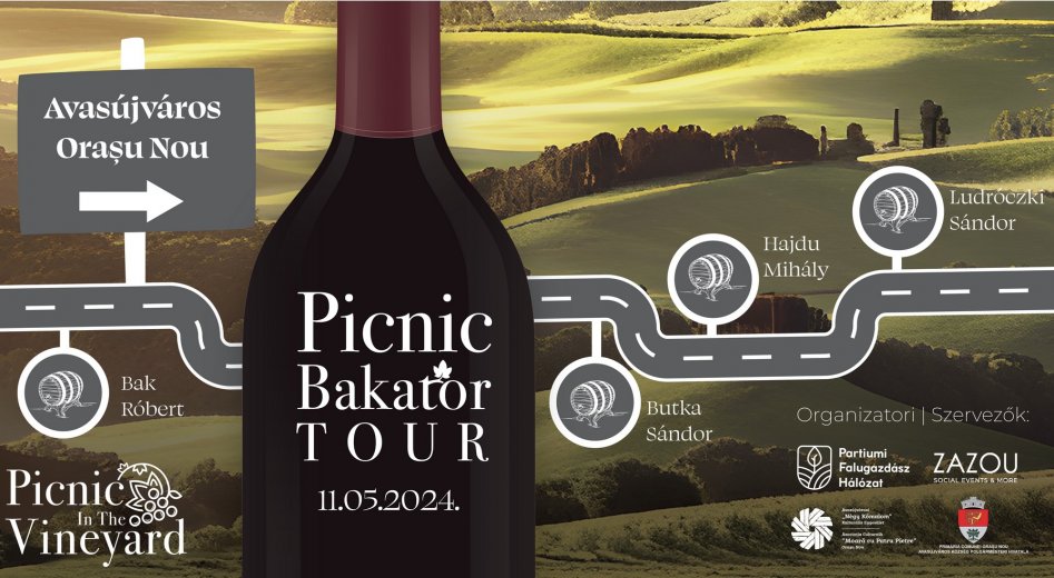 Avasújvárosban indul az idei Bakator TOUR borpiknik